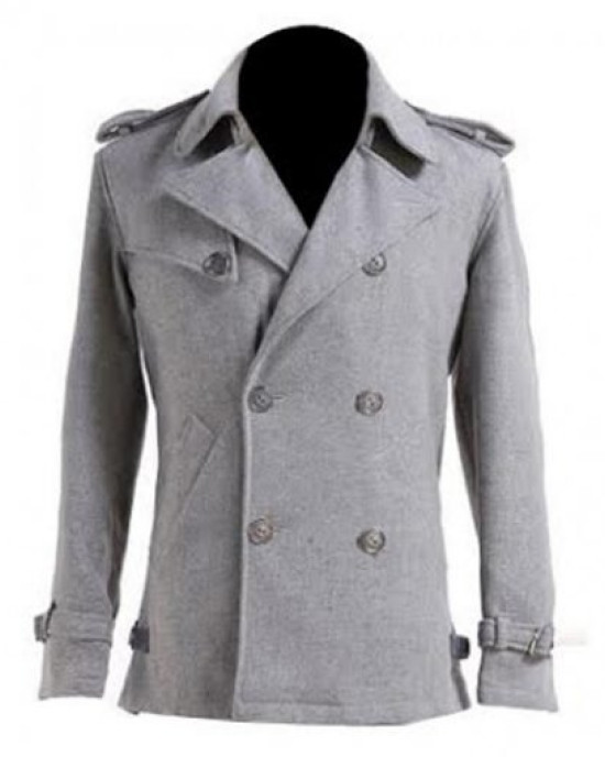Twilight Edward Cullen Grey Wool Coat Twilight Edward Cullen Grey Wool Coat