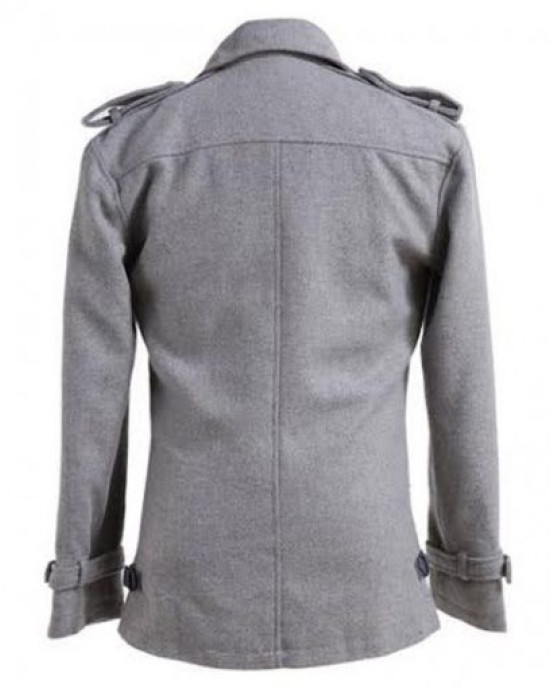 Twilight Edward Cullen Grey Wool Coat Twilight Edward Cullen Grey Wool Coat