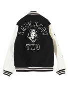 Undercover Last Orgy 2 Black and White Wool Varsity Jacket