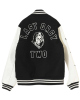 Undercover Last Orgy 2 Black and White Wool Varsity Jacket Undercover Last Orgy 2 Black and White Wool Varsity Jacket