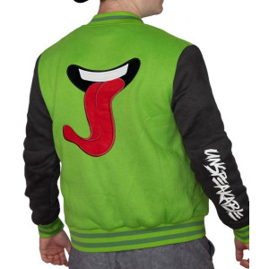 Unspeakable Letterman Green and Black Jacket