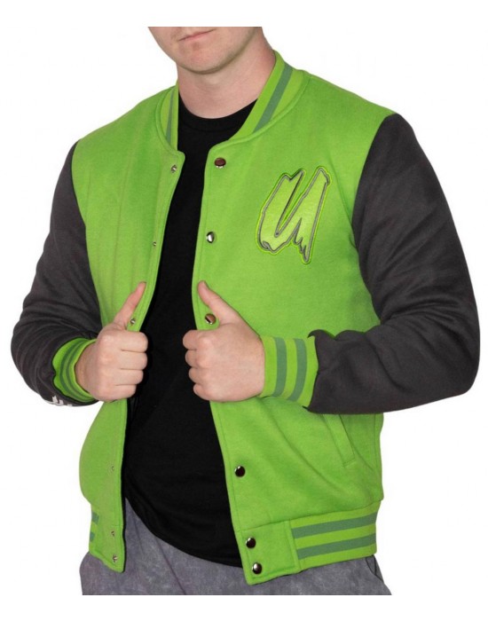 Unspeakable Letterman Green and Black Jacket