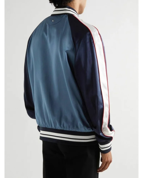 Valentino Satin Bomber Jacket