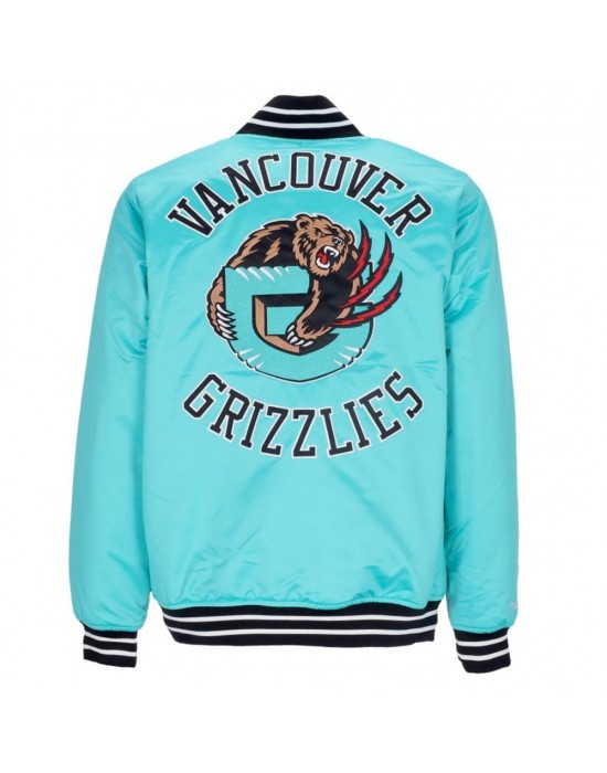 Vancouver Grizzlies Heavyweight Aqua Satin Jacket