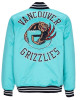 Vancouver Grizzlies Heavyweight Aqua Satin Jacket Vancouver Grizzlies Heavyweight Aqua Satin Jacket