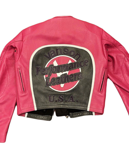 Vanson Performance Leathers Pink Jacket Vanson Performance Leathers Pink Jacket