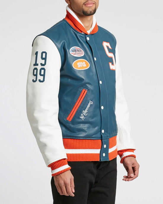 Vanson SNS New York City Varsity Leather Jacket Vanson SNS New York City Varsity Leather Jacket