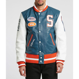 Vanson SNS New York City Varsity Leather Jacket