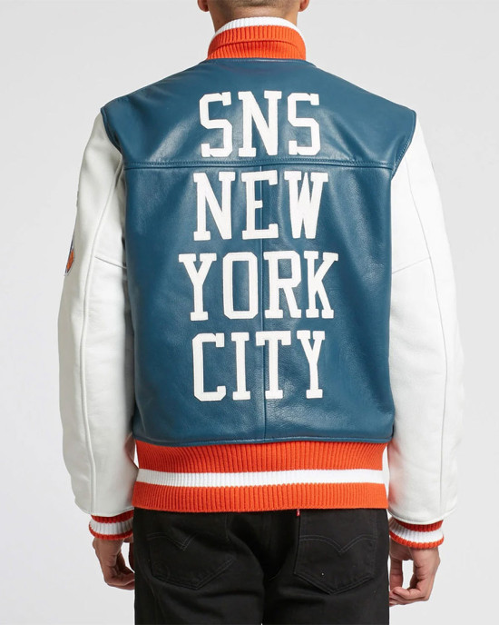 Vanson SNS New York City Varsity Leather Jacket Vanson SNS New York City Varsity Leather Jacket