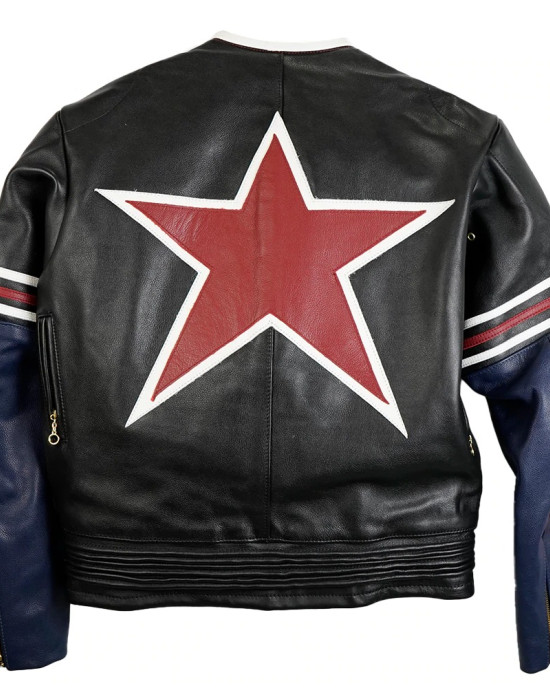 Vanson Star Black Real Leather Jacket Vanson Star Black Real Leather Jacket