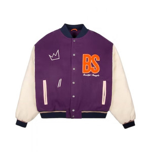 Varsity Beautiful Struggles College Purple Jacket