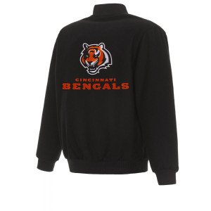 Varsity Cincinnati Bengals Black Wool Jacket