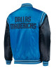 Varsity Dallas Mavericks Blue Satin Jacket Varsity Dallas Mavericks Blue Satin Jacket