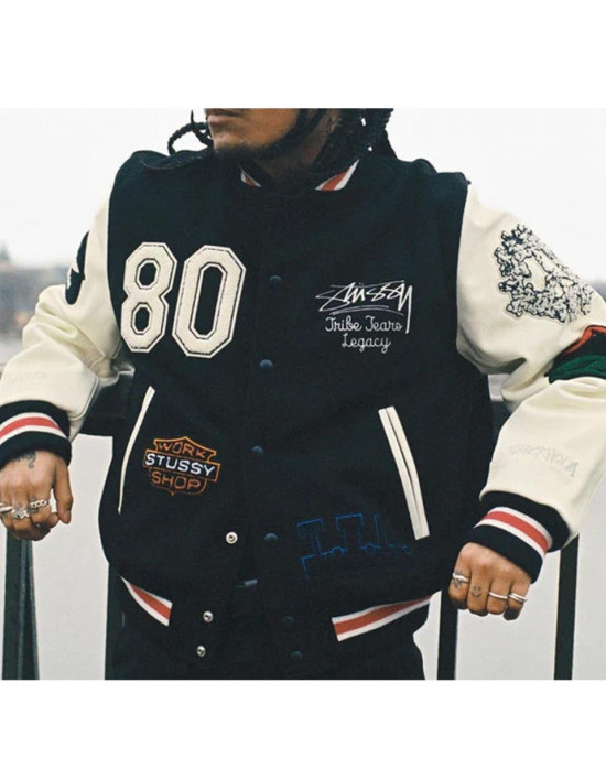 Varsity Denim Tears X Our Legacy TTL Black and White Jacket Varsity Denim Tears X Our Legacy TTL Black and White Jacket