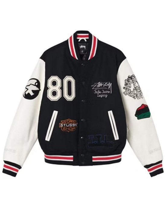 Varsity Denim Tears X Our Legacy TTL Black and White Jacket Varsity Denim Tears X Our Legacy TTL Black and White Jacket