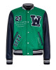 Varsity Eagle Logo W23 Green and Blue Jacket Varsity Eagle Logo W23 Green and Blue Jacket