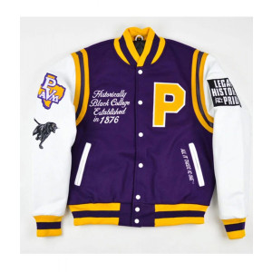 Varsity HBCU Prairie View A&m University Motto 2.0 Purple Jacket