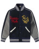 Varsity Human Made Duck Navy Blue and Grey Wool Jacket Varsity Human Made Duck Navy Blue and Grey Wool Jacket