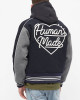Varsity Human Made Duck Navy Blue and Grey Wool Jacket Varsity Human Made Duck Navy Blue and Grey Wool Jacket