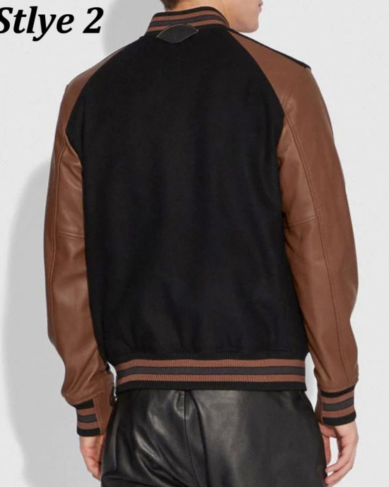 Varsity Icon Leather & Wool Jacket Varsity Icon Leather & Wool Jacket