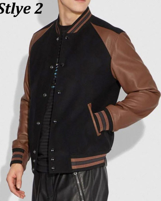 Varsity Icon Leather & Wool Jacket Varsity Icon Leather & Wool Jacket