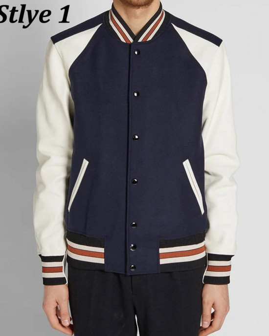 Varsity Icon Leather & Wool Jacket Varsity Icon Leather & Wool Jacket