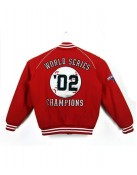 Varsity LA Angels World Series Red Wool Jacket