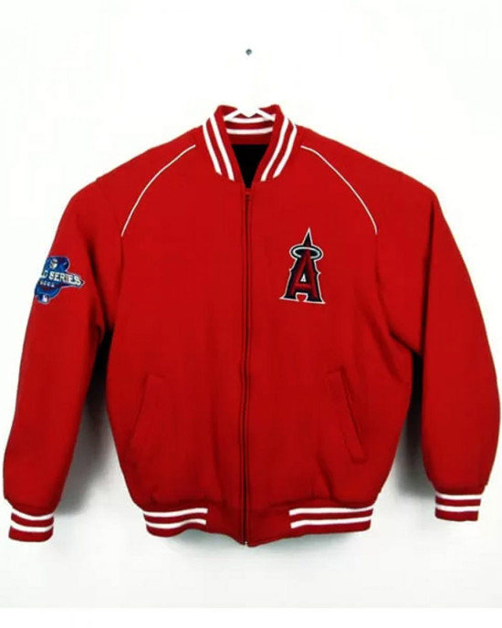 Varsity LA Angels World Series Red Wool Jacket Varsity LA Angels World Series Red Wool Jacket