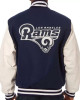 Varsity LA Rams White and Blue Jacket Varsity LA Rams White and Blue Jacket