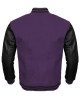 Varsity Letterman Black and Purple Jacket Varsity Letterman Black and Purple Jacket