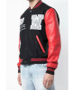 Varsity Off-White 23 Eagle Red and Black/Green and Blue Jacket Varsity Off-White 23 Eagle Red and Black/Green and Blue Jacket