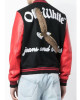 Varsity Off-White 23 Eagle Red and Black/Green and Blue Jacket Varsity Off-White 23 Eagle Red and Black/Green and Blue Jacket