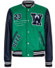 Varsity Off-White 23 Eagle Red and Black/Green and Blue Jacket Varsity Off-White 23 Eagle Red and Black/Green and Blue Jacket