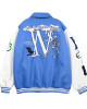 Varsity Skeleton Flocking Hip Hop Jacket Varsity Skeleton Flocking Hip Hop Jacket