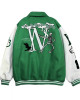 Varsity Skeleton Flocking Hip Hop Jacket Varsity Skeleton Flocking Hip Hop Jacket