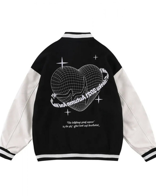 Varsity TideEku Shine Black/Pink Jacket Varsity TideEku Shine Black/Pink Jacket