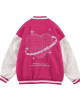 Varsity TideEku Shine Black/Pink Jacket Varsity TideEku Shine Black/Pink Jacket