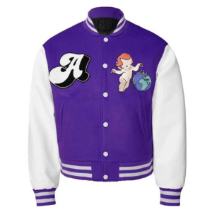 Varsity Worldwide Cherub A Few Good Kids Wool/Leather Jacket