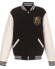 Vegas Golden Knights Varsity Black and White Jacket Vegas Golden Knights Varsity Black and White Jacket