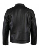 Vintage Flag Motorcycle Leather Jacket