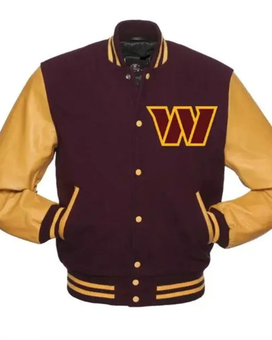 Washington Commanders Letterman W Jacket Washington Commanders Letterman W Jacket
