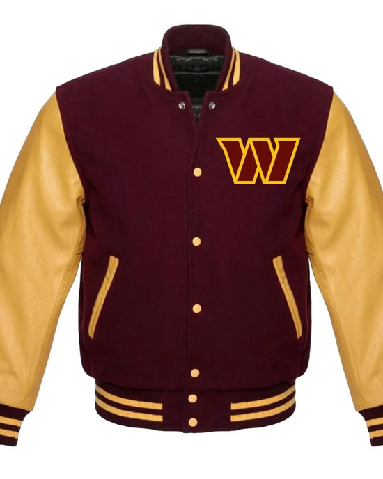 Washington Commanders Letterman W Jacket Washington Commanders Letterman W Jacket