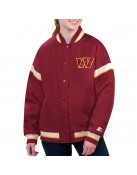 Washington Commanders Tournament Maroon Varsity Jacket