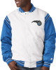 White/Blue Orlando Magic Renegade Varsity Satin Jacket White/Blue Orlando Magic Renegade Varsity Satin Jacket