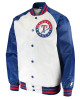 White/Blue Texas Rangers Clean-Up Hitter Jacket White/Blue Texas Rangers Clean-Up Hitter Jacket