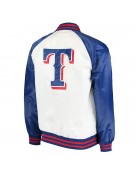 White/Blue Texas Rangers Clean-Up Hitter Jacket