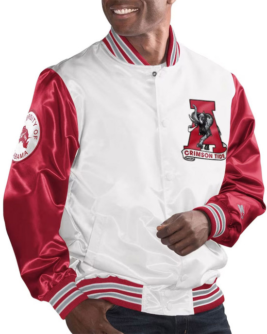 White/Crimson Alabama Crimson Tide The Legend Jacket White/Crimson Alabama Crimson Tide The Legend Jacket