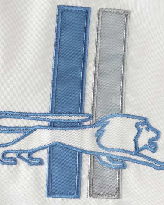 White Detroit Lions Throwback D-Line Satin Jacket White Detroit Lions Throwback D-Line Satin Jacket