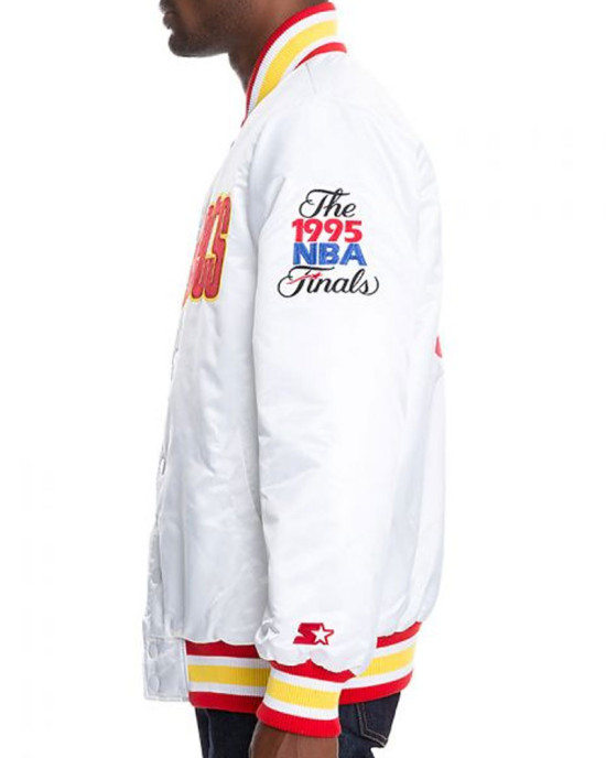 White Houston Rockets Jacket