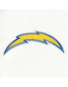 White LA Chargers Line Up Full-Snap Satin Jacket